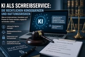 KI als Schreibservice und die Probleme der Haftung bei Fehlern KI als Schreibservice und die Probleme der Haftung bei Fehlern